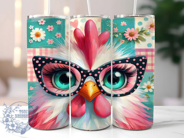 Farm Life & Funny Chicken Tumbler, Farm Life Wrap, 20oz Chicken Design, Chicken Lover Gift, Sublimation Farm Animal, Country Chicken Tumbler, Hilarious Hen Cup Sublimation ToriDesigns 