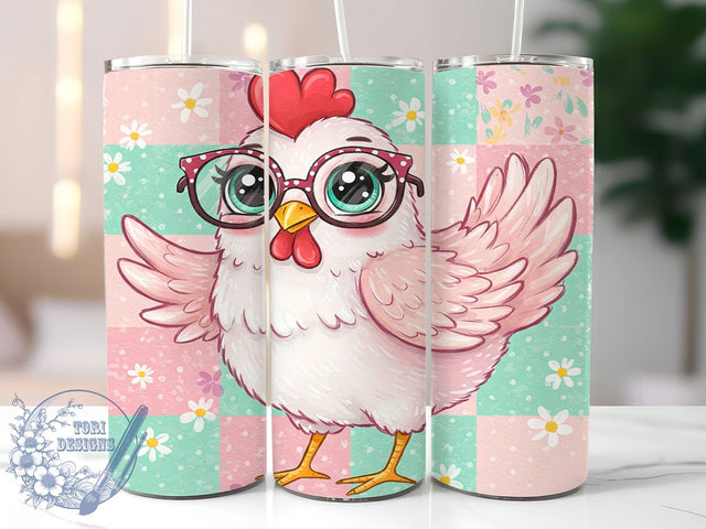 Farm Life & Funny Chicken Tumbler, Farm Life Wrap, 20oz Chicken Design, Chicken Lover Gift, Sublimation Farm Animal, Country Chicken Tumbler, Hilarious Hen Cup Sublimation ToriDesigns 