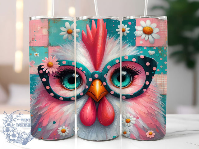 Farm Life & Funny Chicken Tumbler, Farm Life Wrap, 20oz Chicken Design, Chicken Lover Gift, Sublimation Farm Animal, Country Chicken Tumbler, Hilarious Hen Cup Sublimation ToriDesigns 