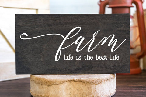 Farm Life I Country Signs Home Decor SVG I Farm Sign SVG SVG Happy Printables Club 