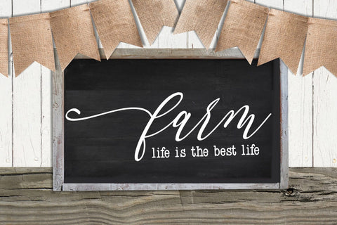 Farm Life I Country Signs Home Decor SVG I Farm Sign SVG SVG Happy Printables Club 