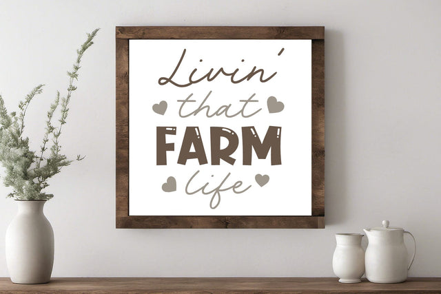 Farm Life SVG Cut File | Farmhouse Sign SVG zoellartz 