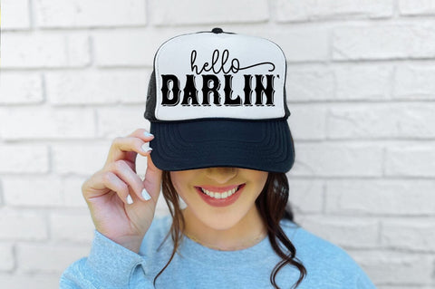 Farm Life SVG - Hello Darlin' Design - Cute Country Girl Graphic Sublimation Pickled Thistle Creative 