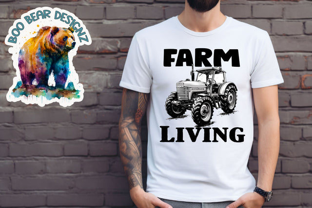 Farm Living Sublimation Boo Bear Designz 