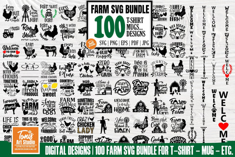 Farm SVG Bundle | Farmhouse Quotes SVG | Farm Bundle SVG TonisArtStudio 