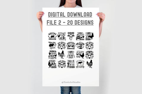 Farm SVG Bundle | Farmhouse Quotes SVG | Farm Bundle SVG TonisArtStudio 