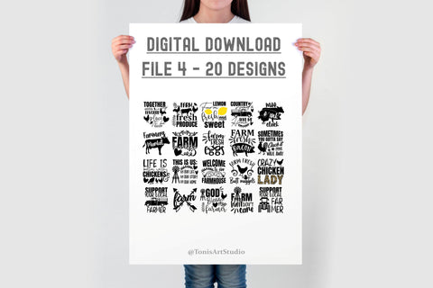 Farm SVG Bundle | Farmhouse Quotes SVG | Farm Bundle SVG TonisArtStudio 