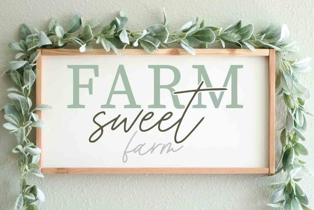 Farm Sweet Farm Farmhouse Sign SVG cut File SVG zoellartz 