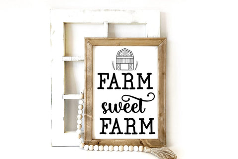Farm Sweet Farm SVG I Country Signs Home Decor SVG SVG Happy Printables Club 
