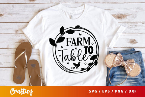 Farm to table SVG Design SVG Designangry 