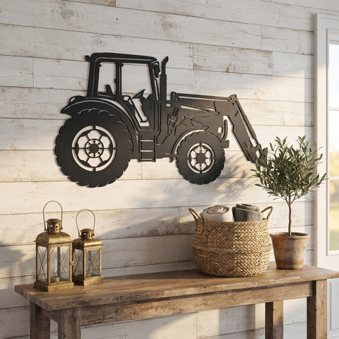 Farm Tractor Laser SVG | Tractor DXF Cut File | CNC Plasma Laser Cut Files | Rustic Farm Decor SVG HappyDesignStudio 