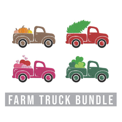 Farm Truck Embroidery Design Bundle Embroidery/Applique DESIGNS Creatively Embroidery 