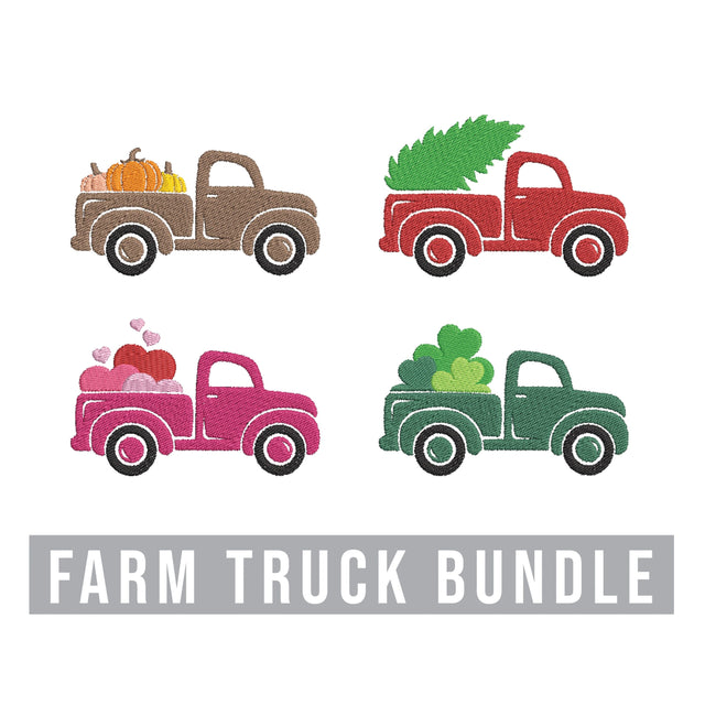 Farm Truck Embroidery Design Bundle Embroidery/Applique DESIGNS Creatively Embroidery 