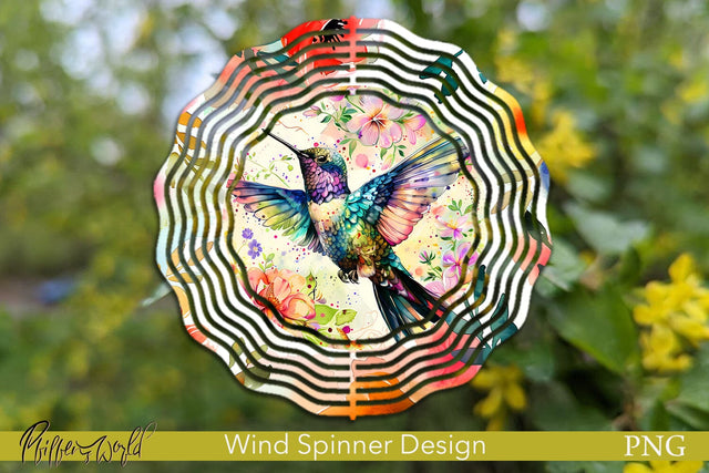 Farm Wind Spinner | Colorful Hummingbird | Bird Sublimation Pfiffen's World 
