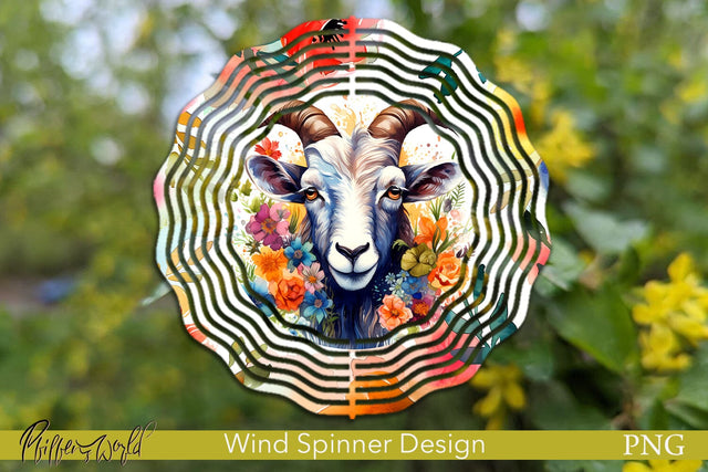 Farm Wind Spinner | Goat Sublimation Pfiffen's World 