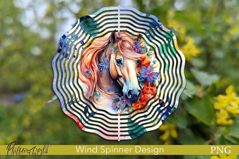 Farm Wind Spinner | Horse PNG Sublimation Pfiffen's World 
