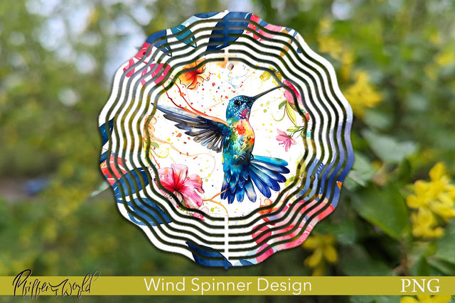 Farm Wind Spinner | Hummingbird Design Sublimation Pfiffen's World 
