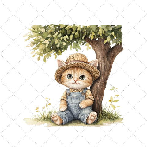 Farmer Cats Clipart | Cat PNG SVG Paige Cole Studio 