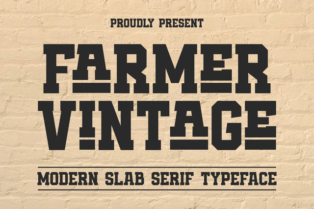 Farmer Vintage - Slab Serif Font Font Masyafi Studio 