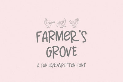 Farmer's Grove Handwritten Font Font Beck McCormick 
