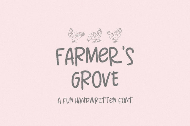 Farmer's Grove Handwritten Font Font Beck McCormick 