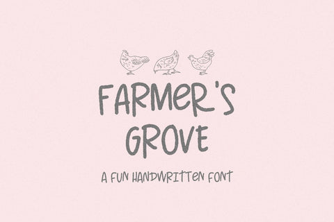 Farmer's Grove Handwritten Font Font Beck McCormick 