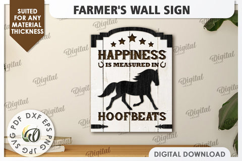 Farmer's Wall Decor Laser Cut. Home Sign. Home Decor SVG Evgenyia Guschina 