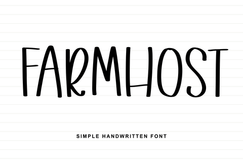 Farmhost Font Abo Daniel Studio 