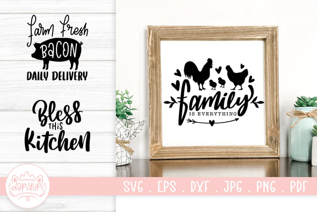 Farmhouse And Kitchen SVG Cut File SVG dapiyupi store 