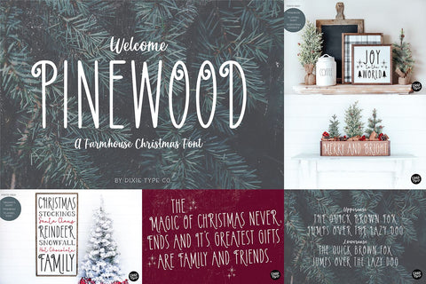 Farmhouse Christmas Font Bundle Font Blush Font Co. 