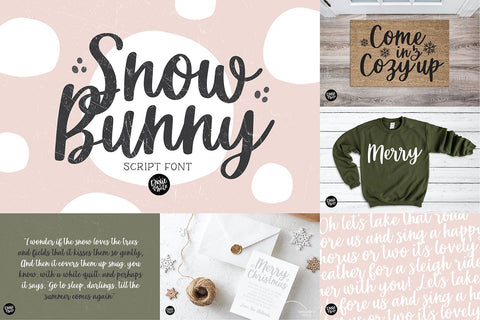 Farmhouse Christmas Font Bundle Font Blush Font Co. 