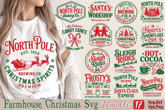 Farmhouse Christmas Svg Bundle SVG Angelina750 