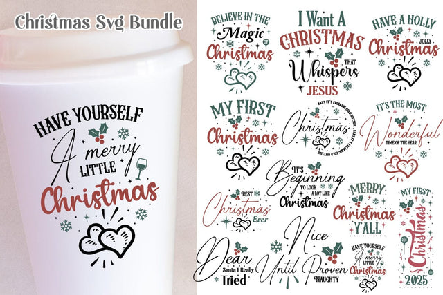 Farmhouse Christmas Svg Bundle,Best Seller,SVGs,Quotes and Sayings,Food & Drink,On Sale, Print & Cut SVG designmaster24 