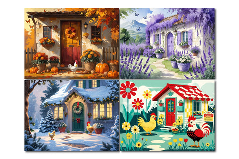 Farmhouse cutting board design, rustic cottage art Sublimation Paper Switch 