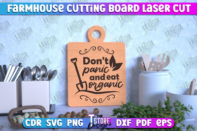Farmhouse Cutting Board | Kitchen Design | Farmhouse Design | CNC File SVG The T Store Design 