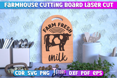 Farmhouse Cutting Board | Kitchen Design | Farmhouse Design | CNC File SVG The T Store Design 