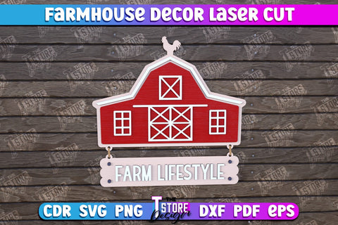 Farmhouse Decor Bundle | Decorative Sign | Farmhouse Design | CNC Files SVG The T Store Design 