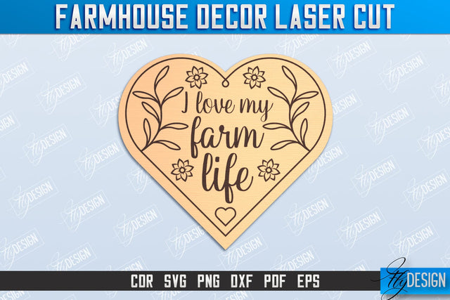 Farmhouse Decor | Decorative Sign | Farmhouse Signboard | CNC File SVG Fly Design 