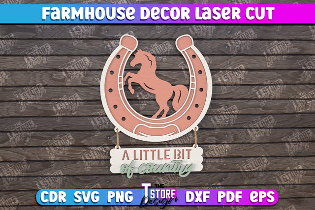 Farmhouse Decor | Decorative Sign | Farmhouse Signboard | Home Design | CNC File SVG The T Store Design 
