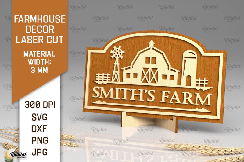 Farmhouse Decor Laser Cut. Farmhouse Sign SVG SVG Evgenyia Guschina 