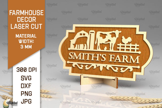 Farmhouse Decor Laser Cut. Farmhouse Sign SVG SVG Evgenyia Guschina 