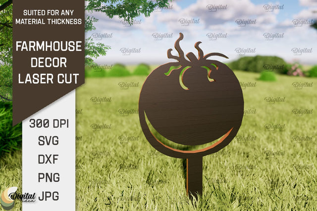 Farmhouse Decor Laser Cut. Garden Stake SVG SVG Evgenyia Guschina 