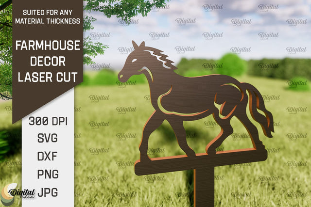 Farmhouse Decor Laser Cut. Garden Stake SVG SVG Evgenyia Guschina 