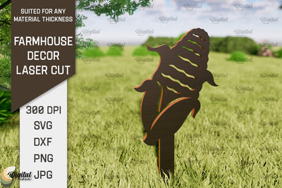 Farmhouse Decor Laser Cut. Garden Stake SVG SVG Evgenyia Guschina 