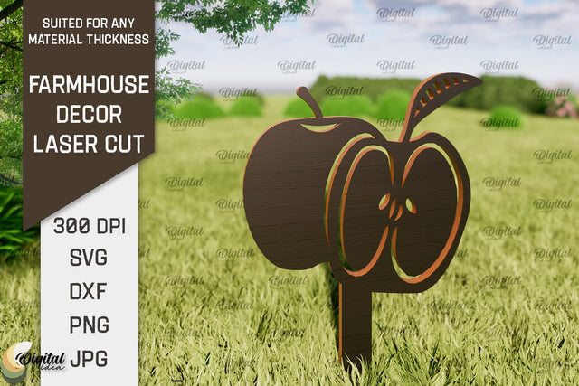 Farmhouse Decor Laser Cut. Garden Stake SVG SVG Evgenyia Guschina 