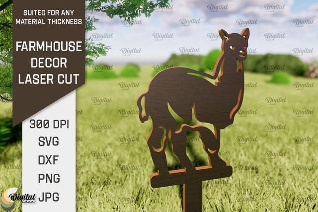 Farmhouse Decor Laser Cut. Garden Stake SVG SVG Evgenyia Guschina 