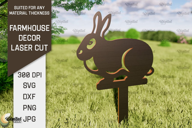 Farmhouse Decor Laser Cut. Garden Stake SVG SVG Evgenyia Guschina 