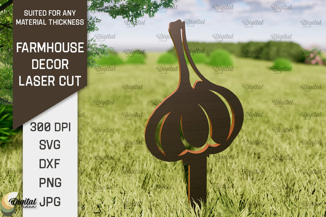 Farmhouse Decor Laser Cut. Garden Stake SVG SVG Evgenyia Guschina 