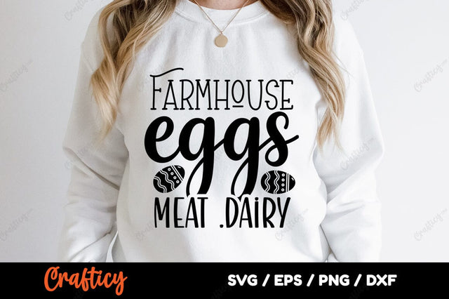 Farmhouse eggs meat dairy SVG Design SVG Designangry 