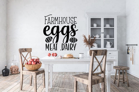 Farmhouse eggs meat dairy SVG Design SVG Designangry 